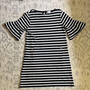 Crewcuts Black and White Striped Knit Dress